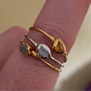 Gold and Silver Stacking Rings